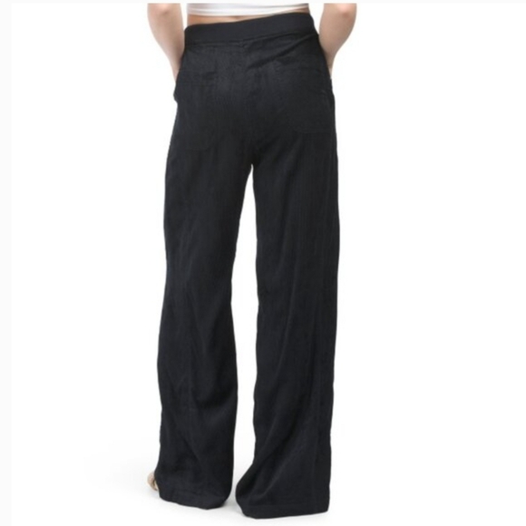 XCVI Wide Leg Drawstring Corduroy Trousers - Picture 2 of 9